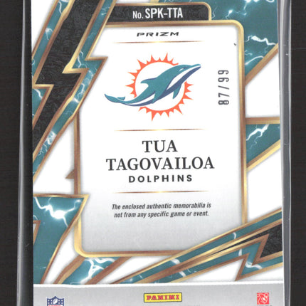 2026 Panini Select Prizm Sparks Tua Tagovailoa #SPK-TTA Patch 87/99