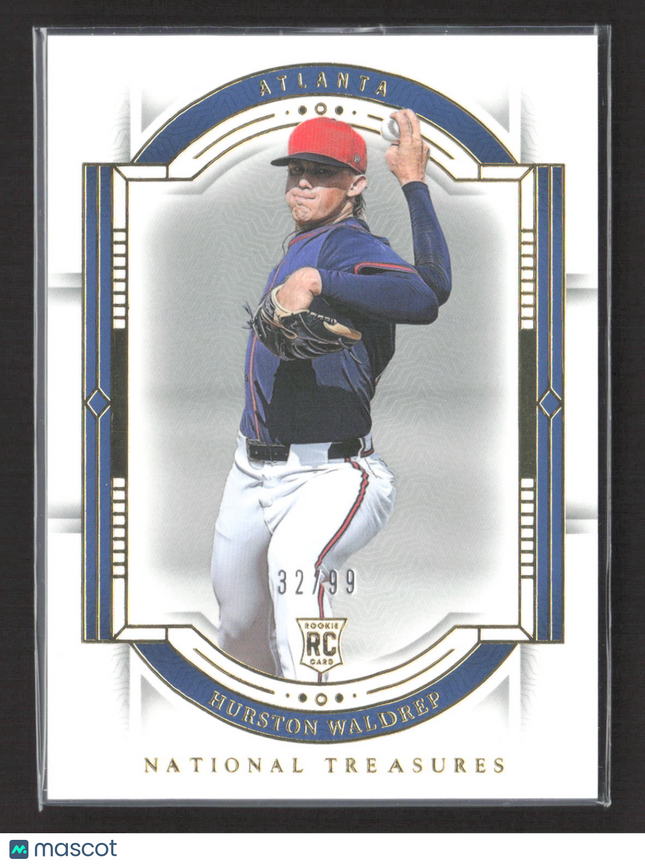 2024 Panini National Treasures Hurston Waldrep #95 RC /99