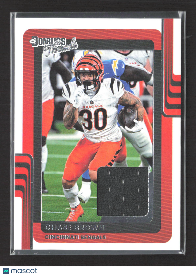 2025 Panini Donruss Football Donruss Threads Chase Brown #DTH-CBN Jersey
