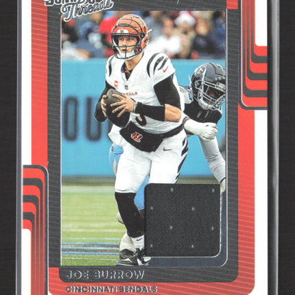 2025 Panini Donruss Threads Joe Burrow #DTH-JBW Jersey