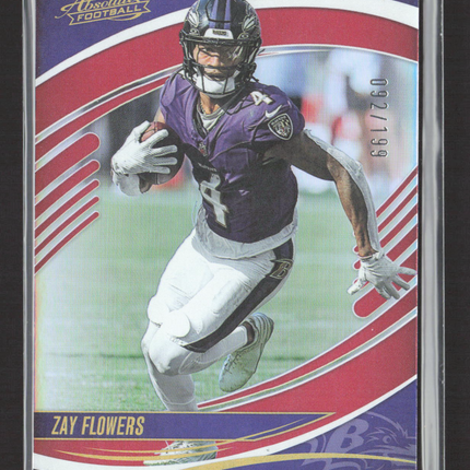 2025 Panini Absolute Football Zay Flowers #62 092/199