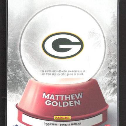 2025 Panini Donruss Football Rookie Sweater Matthew Golden #SWE-MGN Patch