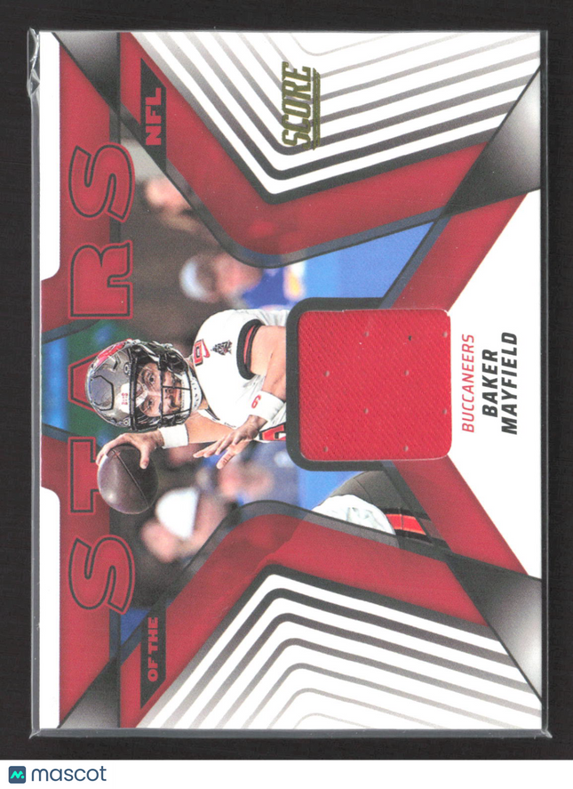 2025 Panini Score Stars of the NFL Baker Mayfield #SNJ-BMD Jersey