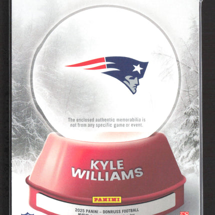 2025 Panini Donruss Rookie Sweater Kyle Williams #SWE-KWS Rookie Sweater Relic