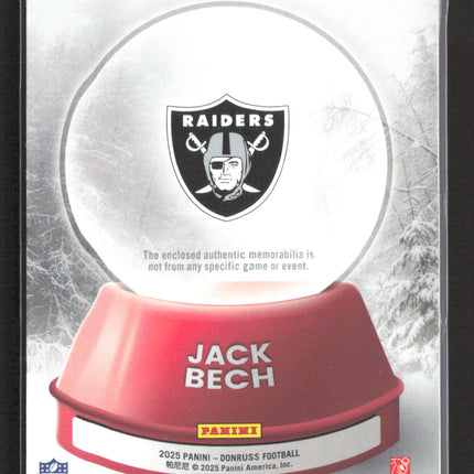 2025 Panini Donruss Football Rookie Sweater Jack Bech #SWE-JBE Sweater Relic