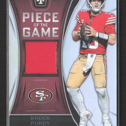 2025 Panini Totally Certified Piece of the Game Brock Purdy #POTG-BPY Jersey