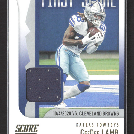 2021 Panini Score Football First Score CeeDee Lamb #FS4 Jersey