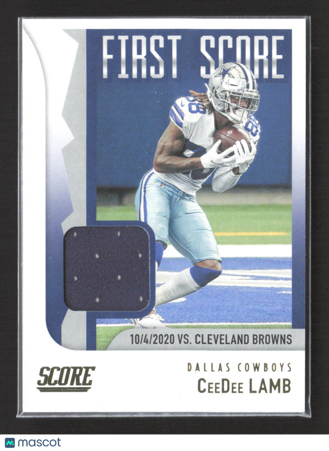2021 Panini Score Football First Score CeeDee Lamb #FS4 Jersey