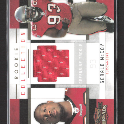 2010 Panini Threads Rookie Collection Gerald McCoy #15 Jersey Patch /299