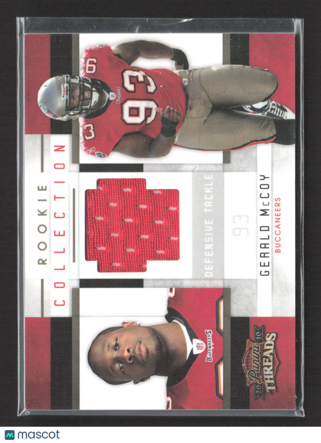 2010 Panini Threads Rookie Collection Gerald McCoy #15 Jersey Patch /299