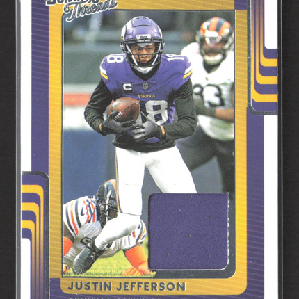 2025 Panini Donruss Threads Justin Jefferson #DTH-JJN Jersey