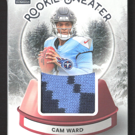 2025 Panini Donruss Rookie Sweater Cam Ward #SWE-CWD Relic Patch