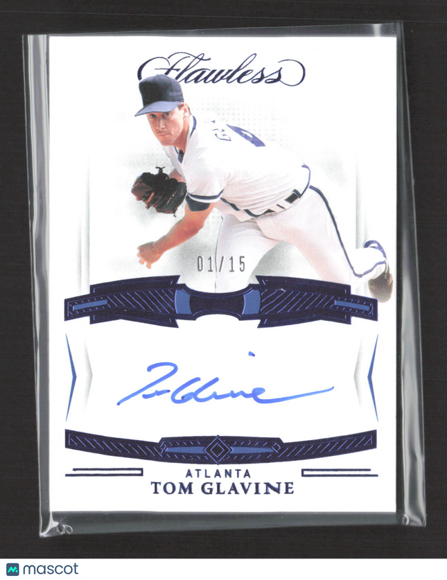 2022 Panini Flawless Baseball Tom Glavine #FS-TG 01/15 Auto