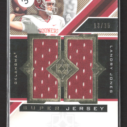 2013 Upper Deck Ultimate Super Jersey Landry Jones #USJ-LJ Super Jersey 13/35