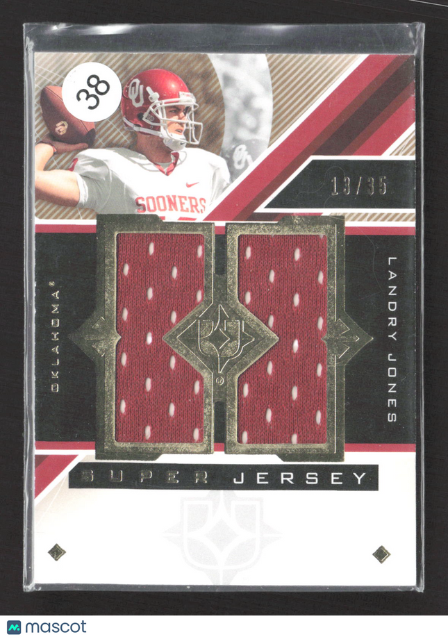 2013 Upper Deck Ultimate Super Jersey Landry Jones #USJ-LJ Super Jersey 13/35
