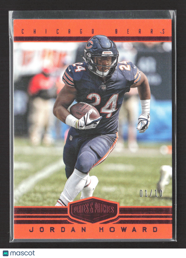 2018 Panini Plates & Patches Jordan Howard #57 01/10