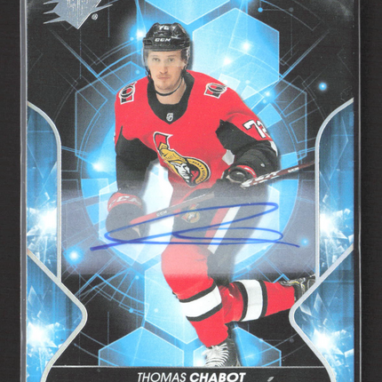 2020 Upper Deck SPx Hockey Thomas Chabot #14 Auto