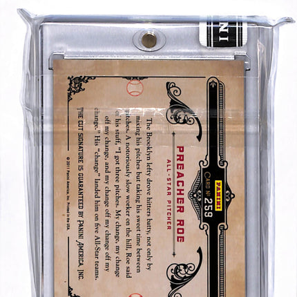 2011 Panini Limited Baseball Preacher Roe #259 Cut Signature Auto /49
