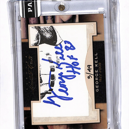 2011 Panini Limited Cut Signature George Kell #136 Cut Signature Auto /49