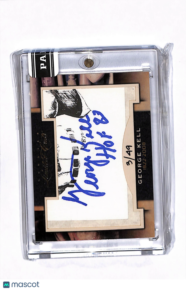 2011 Panini Limited Cut Signature George Kell #136 Cut Signature Auto /49