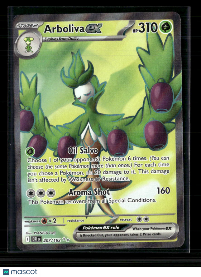 Pokemon 2023 Paradox Rift Arboliva EX #207/182