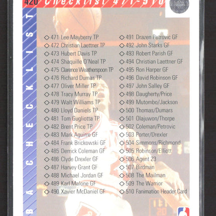 1992 Upper Deck Michael Jordan #420 Checklist
