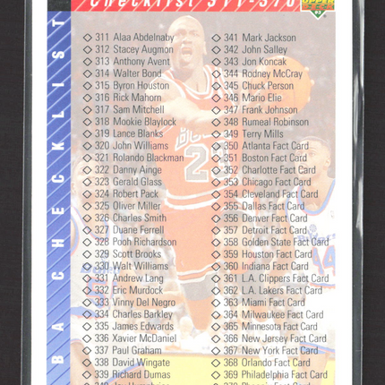 1992 Upper Deck Michael Jordan #419 Checklist