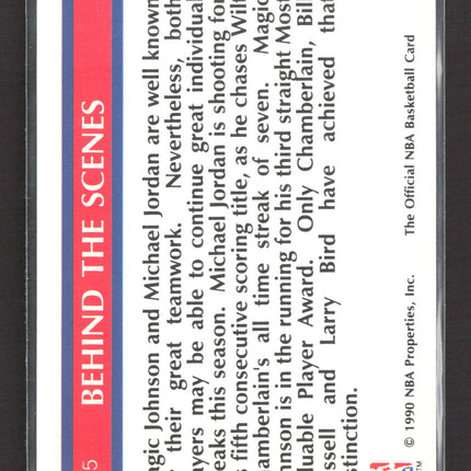 1990 NBA Hoops Magic Johnson Michael Jordan #385