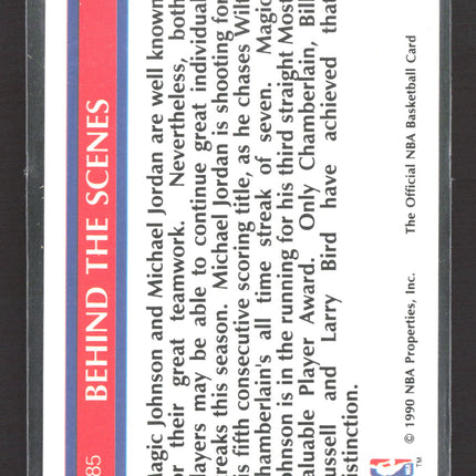 1990 NBA Hoops Magic Johnson Michael Jordan #385