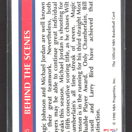 1990 NBA Hoops Magic Johnson Michael Jordan #385