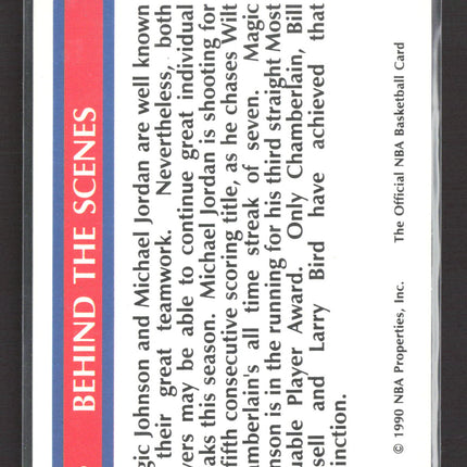 1990 NBA Hoops Magic Johnson Michael Jordan #385