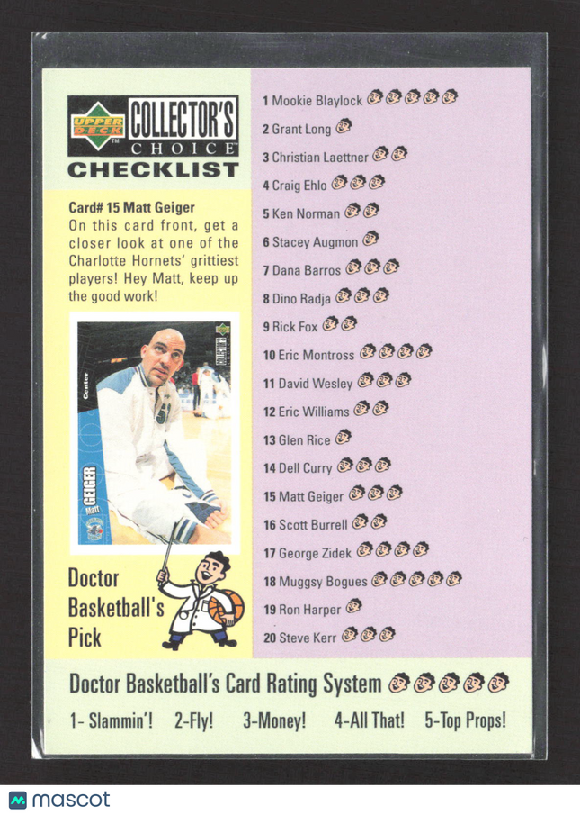 1996 Upper Deck Collector's Choice Michael Jordan #196 95/96 Checklist