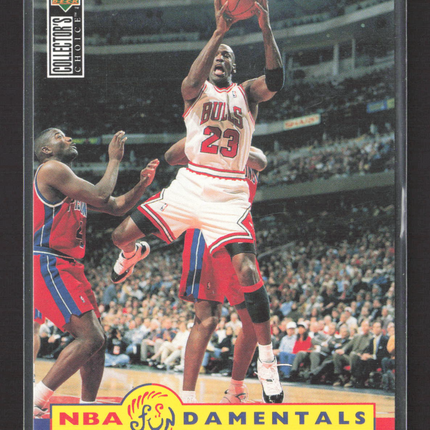 1996 Upper Deck Collector's Choice NBA Fundamentals Michael Jordan #195