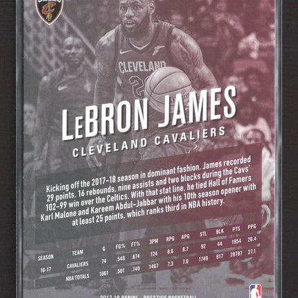 2018 Panini Prestige LeBron James #16