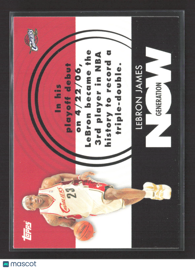 2007 Topps Generation Now LeBron James #GN1