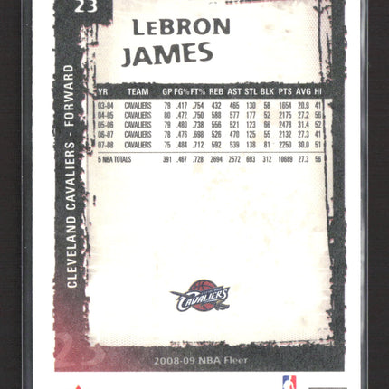 2009 Fleer LeBron James #23