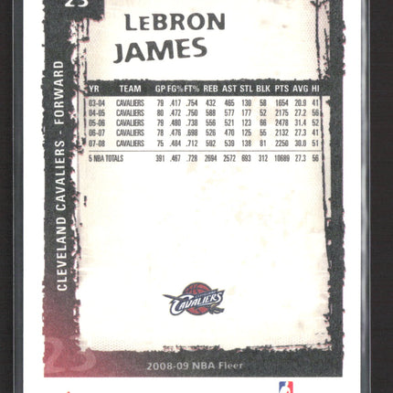 2009 Fleer LeBron James #23