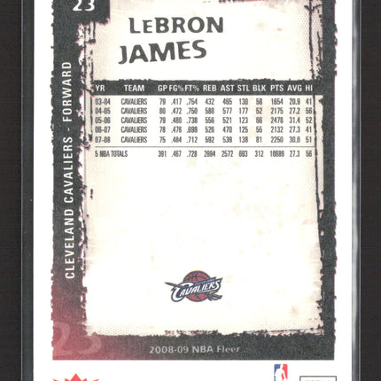 2009 Fleer LeBron James #23