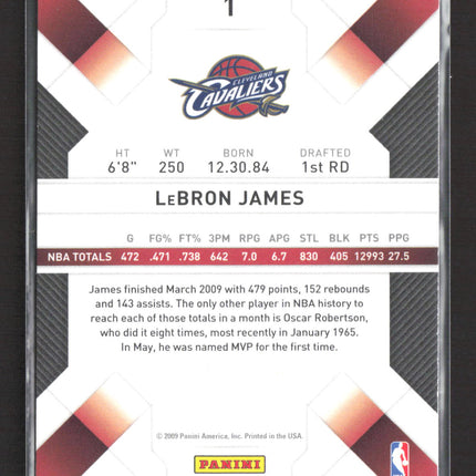 2009 Panini Threads LeBron James #1