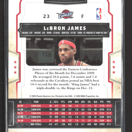 2010 Panini Classics LeBron James #38
