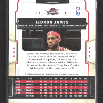 2010 Panini Classics LeBron James #38