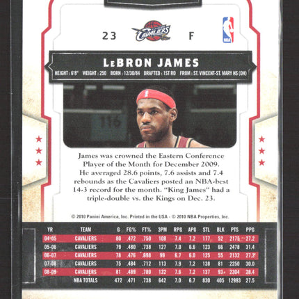 2010 Panini Classics LeBron James #38