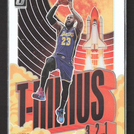 2022 Panini Donruss Optic Prizm T-Minus 3...2...1 LeBron James #2 silver