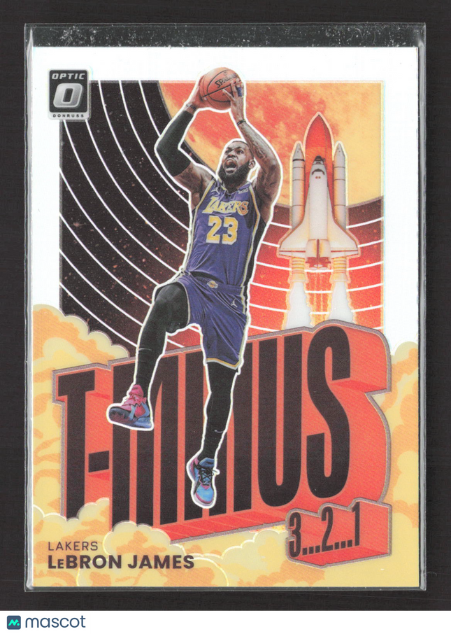 2022 Panini Donruss Optic Prizm T-Minus 3...2...1 LeBron James #2 silver