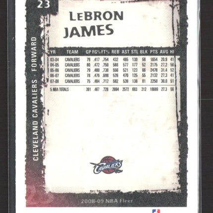 2009 Fleer LeBron James #23