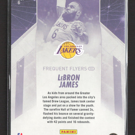 2022 Panini NBA Hoops Frequent Flyers LeBron James #6