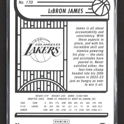 2022 Panini NBA Hoops LeBron James #170 Silver