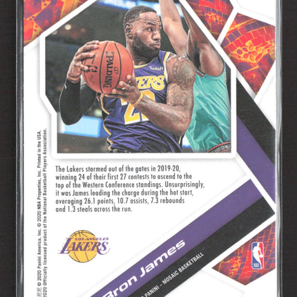 2020 Panini Mosaic Will to Win LeBron James #7