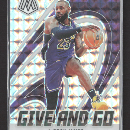 2024 Panini Mosaic Prizm Give and Go LeBron James #3 Silver