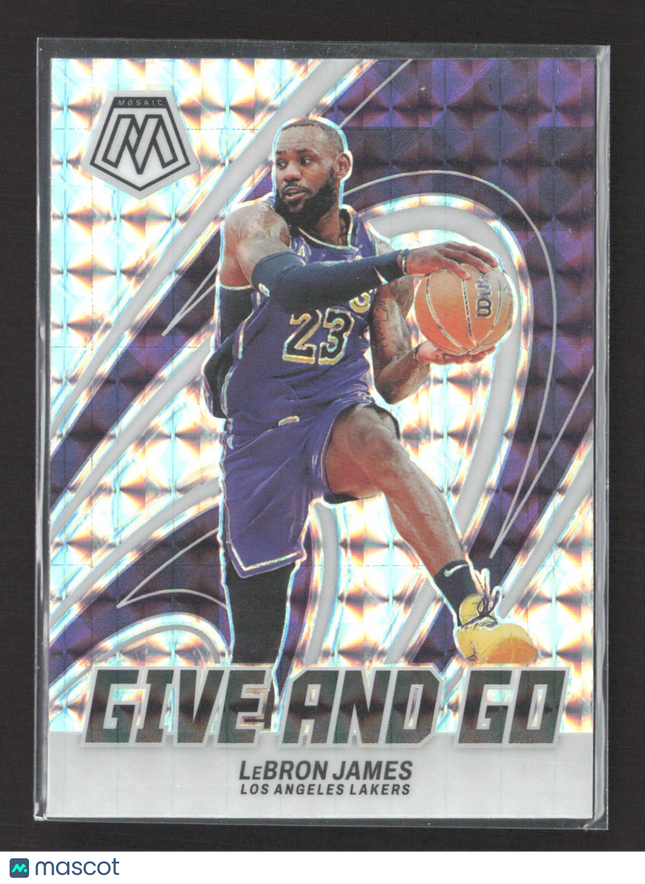 2024 Panini Mosaic Prizm Give and Go LeBron James #3 Silver